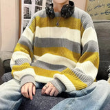 AIDASE  -  Gray Open Cardigan Men's Loose Lazy Style Knitted Sweater Autumn Trendy Brand Casual Loose Fit Winter Comfortable Top aidase-shop