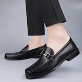 Aidase Men Casual Shoes Brand Genuine Leather Mens Loafers Moccasins Breathable Slip on Driving Shoes Cow Leather Business Formal Shoes aidase-shop