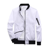 AIDASE  -  Sports Windbreaker Zip Up Coat with Pockets Clothing Spring Autumn Men's Bomber Jacket Casual Lightweight Jacket For Men aidase-shop