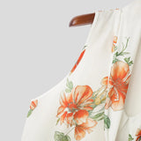 AIDASE  -  Tops 2025 American Style Fashion Mens Floral Print Pattern Vests Summer Casual Holiday Hot Sale Tie Neck Tank Tops S-5XL aidase-shop