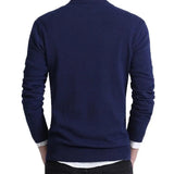 AIDASE  -  Slim Fit V-Neck Pullover Sweater Casual Business Men's Shirt Inner Wear Autumn Collection Fashionable Youth Solid Color Base Lay aidase-shop