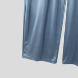 AIDASE  -  Mens Pants Solid Color Joggers Drawstring Loose Casual Wide Leg Trousers Men Streetwear 2025 Fashion Long Pants S-5XL aidase-shop