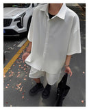 AIDASE  -  Mens Short Sets 2 Piece Outfits Summer Casual Short Sleeve Shirts and Shorts Tracksuit Sets aidase-shop