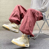 Aidase Japanese Men's Y2K Vintage Casual Cargo Baggy Wide Leg Pants Sweatpants Hip Hop Track Pants Men Harajuku Korean Style
