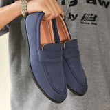 AIDASE  -  New Classics Men's Suede Slip On Loafers Preppy Lightweight Breathable Flats Non Slip Daily Fashion Casual Outdoor Sneakers