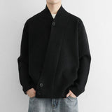 AIDASE  -  Autumn Winter New Men Knitted Sweater Fashion Casual Versatile Solid Color Long Sleeve Trendy Cardigan Coat Tide 21E7626 aidase-shop