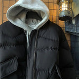 AIDASE  -  Japanese Baseball Collar Padded Jacket Men Winter Thick Padded Coat Warm Bread Clothes High-end Big Pocket Parka Puffer Jacket aidase-shop