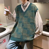 AIDASE  -  new vest knitted sweater for autumn and winter outerwear trend V-neck loose sleeveless sweater aidase-shop