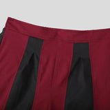 AIDASE  -  Men Wide Leg Pants Elastic Waist Loose Casual Trousers Men Streetwear 2025 Patchwork Color-block Fashion Male Long Pants aidase-shop