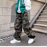 AIDASE  -  American High Street Retro Hiphop Camouflage Work Pants Slimming Casual Pants for Men And Women Loose Fit Comfortable Trousers aidase-shop