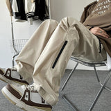 AIDASE  -  Spring Autumn Couple Storm Pants Windproof Waterproof Fold Shaped Straight Tube Loose High Handsome Urban Outdoor Storm Pants aidase-shop