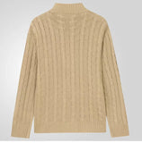 AIDASE  -  Autumn Winter Cardigan Men Knit Sweater Coat Solid Stand Collar Knitted Sweater Jackets Warm Casual Male Knitwear Outwear Jacket aidase-shop