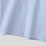AIDASE  -  Men Striped Shirt Lapel Long Sleeve Button Casual Men Clothing Loose Streetwear 2025 Korean Style Fashion Male Shirts aidase-shop