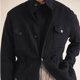 Aidase 2024 Top Quality Sweater Warm Coat Sweater Cardigan Men Herren Pullover Autumn Knit Pocket Sweaters Men Single Breasted Cardigan aidase-shop