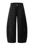 AIDASE  -  American Sle Rivet Deconstructed Knife Casual Pants Men Women Summer High Waist Wide Leg Dra Long Trousers aidase-shop