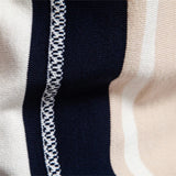 AIDASE  -  Spring Summer New Casual Mens Slim Polo Shirts Vintage Buttoned Lapel Short Sleeve Knit Polos Men Clothes Stylish Striped Polos aidase-shop