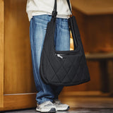 Aidase Maden Men's Quilted Vest Bag Large-capacity Crossbody Cotton Bag  Outdoor Multifunctional Padded Vest Heated Sleeveless Jacket aidase-shop