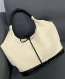 AIDASE  -  Korean Casual Tote Bags For Women Luxury Designer Handbags Purses New In Canvas PU Large Capacity Top Handle Cloth Shoulder aidase-shop