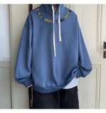 AIDASE  -  Autumn Colourful Letter Print Sweatshirt Fashion American Street Hooded Long Sleeve Trend Loose Pullover Top Men Women Clothing aidase-shop