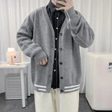 AIDASE  -  Japanese Style Cardigan Sweater Men Autumn Loose Casual Knitwear Streetwear Fashion aidase-shop