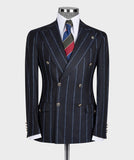 Aidase Fashion Stripe Wedding Men Suits Slim Fit Tailor-Made Groom New One-Pieces Coat Formal Occasions Party Singer Costume Made aidase-shop