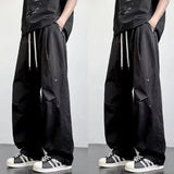 AIDASE  -  Spring and Autumn New Men's Casual Outdoor Work Pants Loose and Versatile Trendy Brand Straight Tube Wide Leg Long Pants Men's L aidase-shop