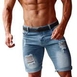 AIDASE  -  Trendy Jeans For Man Original Casual Shorts Spring Mens Pocket Sports Summer Bodybuilding Denim Short Pants Jeans джинсы Baggy aidase-shop