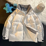 55.59Aidase American Autumn and Winter Street Fashion Men and Women Loose Stand Collar Striped Jacket Couple Loose Retro Casual Top Y2k aidase-shop