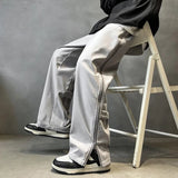 AIDASE  -  New Autumn Fashion Brand American Workwear Sports Straight Zipper High Street Loose Versatile Handsome Men's Charge Casual Pants aidase-shop