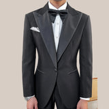 Aidase Italian Vintage Designer Suit Two Piece Wedding Party Suit Groom Banquet Men Slim Costume Homme Mariage Bow Tie Not Included aidase-shop