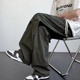 AIDASE  -  Spring and Autumn New Men's Casual Outdoor Work Pants Loose and Versatile Trendy Brand Straight Tube Wide Leg Long Pants Men's L aidase-shop
