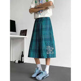 AIDASE  -  American Style Male Shorts Contrast Color Plaid Casual Pants Summer 2025 New Loose Versatile Straight-leg Menswear aidase-shop