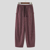 AIDASE  -  Men Pants Striped Drawstring Joggers Loose Casual Trousers Men Streetwear 2025 Oversize Fashion Leisure Wide Leg Pants aidase-shop