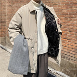 Aidase Autumn Trench Coat Men Warm Oversized Casual Long Coat Men Streetwear Korean Loose Thick Windbreaker Jacket Mens Overcoat M-2XL aidase-shop