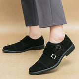 AIDASE  -  Men's Suede Shoes Europe America Anti-skid Flat Shoes Fashionable Loafers Soft Soled Business Dress Casual Leather Shoes 38-46 aidase-shop
