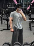 AIDASE  -  American Sle Fitn Training ort Sve T-irt Qui Dry Heavy oulder Sve Tight Muscle Slim Fit f Sve for Men aidase-shop