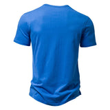 AIDASE  -  Summer Brand Quality Men T-Shirt V-Neck Fashion Design Slim Fit Soild T-Shirts Male Tops Tees Short Sleeve T Shirt for Men aidase-shop