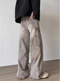 AIDASE  -  Trendy New Men Jeans Ripped Vintage Design Loose High Street Fashion Straight-leg Denim Pants Autumn Trousers 21E7422 aidase-shop