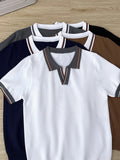 AIDASE  -  Men'S Summer Embroidered Casual Pullover Mens T Shirt Casual Stretch Crewneck Short Sleeve Tees Gym Workout Chemises Hommes aidase-shop