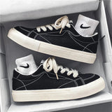 AIDASE  -  Clean Minimal Men Vulcanized Shoes Ventilated Outer Layer, Cozy Wearing Feel Classic All-Match Street Casual Sneaker aidase-shop