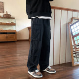 Aidase Harajuku Cargo Pants Men Autumn Winter Fashion Loose Straight Versatile Casual Pants New Vibe High Street Wide Leg Men Pants aidase-shop