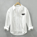 AIDASE  -  Casual Long Sleeve Shirt M2190 Fashionable Embroidery Poster Print Artistic Versatile Trendy Button up Cotton Slim Fit Women's S aidase-shop