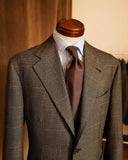 Aidase Brown Men Suit One Piece Business Blazer Single Breasted Plaid Stripes Wedding Groom Formal Work Wear Party Causal Tailored aidase-shop