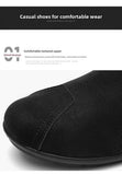 AIDASE  -  Men's Casual Slip-On Work Shoes Lightweight Spring Autumn Winter Seasonal Flat Bottom Sports Shoes Comfortable All-Match Bean... aidase-shop