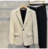 AIDASE  -  Casual Suit Jacket for Men in Spring and Autumn Slim and Free of Ironing Light Mature Style Handsome aidase-shop