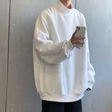 Aidase 5XL Oversized Hoodies Korean Style Mens Sweatshirts Baggy Pullover Tops Fashion Streetwear Solid Wild Autumn Winter Sweatshirt aidase-shop