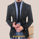 Aidase Luxury Stylish Blazer Hombre Chaqueta Hombre Wedding Groom  Formal Social Club Outfits Jacket Men Italian Big Collar Blazer Men aidase-shop