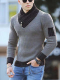 Korean Fashion Autumn Men Casual Vintage Style Sweater Wool Turtleneck Oversize  Winter Men Warm Cotton Pullovers Sweaters aidase-shop