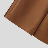 AIDASE  -  Men Wide Leg Pants Pleated Joggers Solid Color Loose Casual Trousers Men Streetwear Button Fashion Male Long Pants aidase-shop