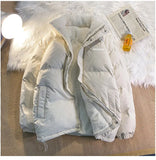 Aidase 2024 New Women Thicken Parka Stand Collar Cotton Padded Jackets Fashion Female Thicken Winter Coats aidase-shop